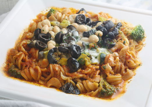 Rotini Pasta With Mediterranean Vegetables & Basil Marinara